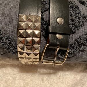Genuine leather. Studded belt